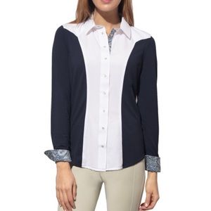 Chestnut Bay 🤍 equestrian button down show shirt